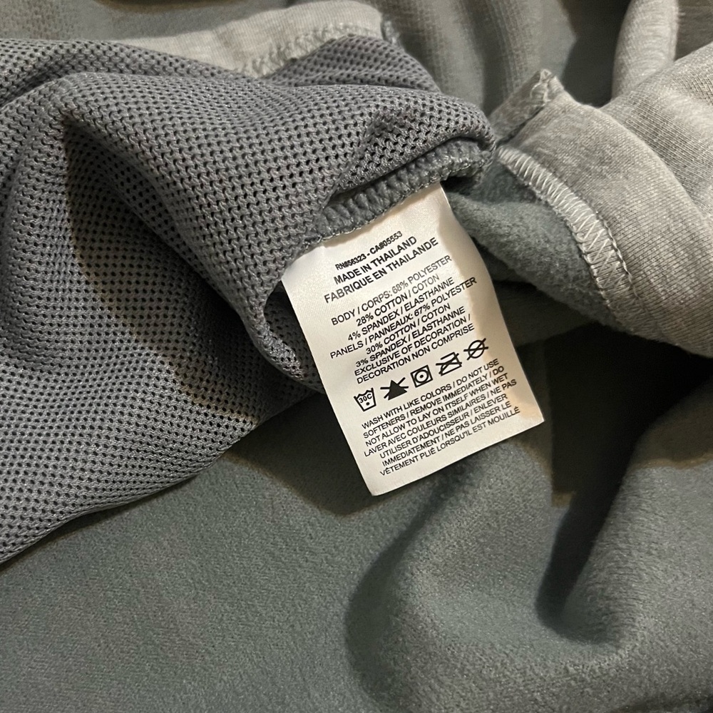 NIKE unisex therma-fit grey with neon green accents Hoodie sweatshirt / size XL - Picture 4 of 11